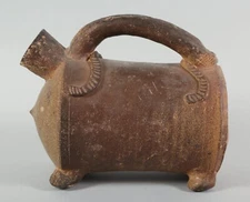 China Chinese Zoomorphic Pottery Huzi  Jin Dynasty late 3rd to early 4th century