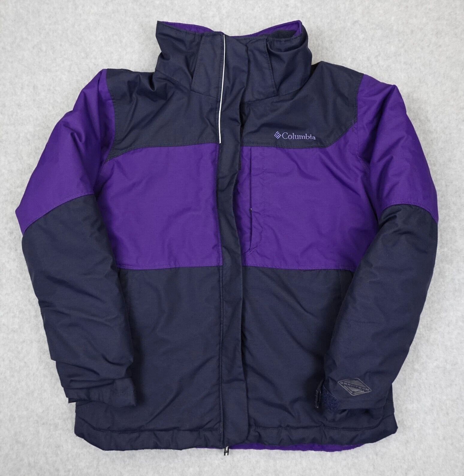 Columbia Jacket Girls Medium 10/12 Purple Kids Omni-Heat Outgrown