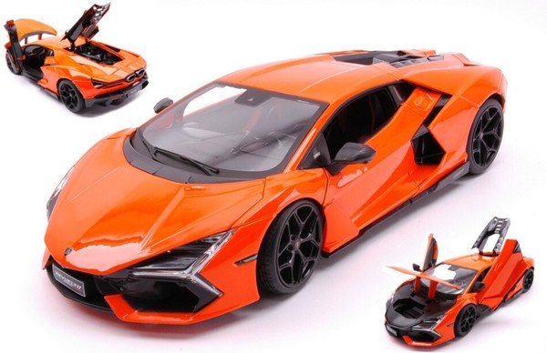 Maisto 1/18 Lamborghini 74X Revolto Orange Statisches Modell Diecast-image