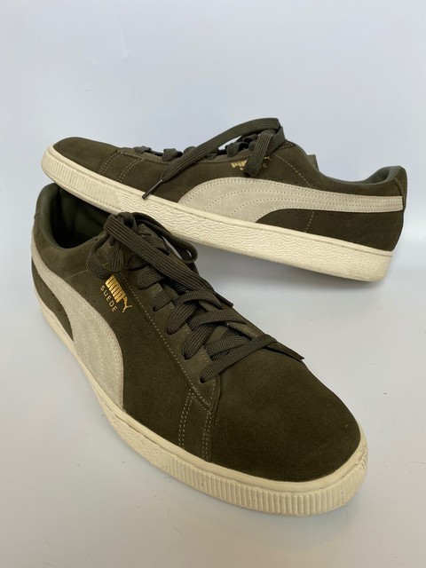 puma suede classic olive green