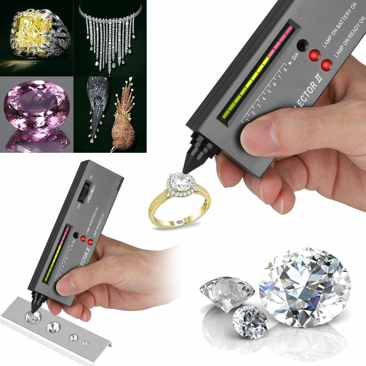 Diamond Tester Selector Gemstone Testing Kit Digital Electronic Tool