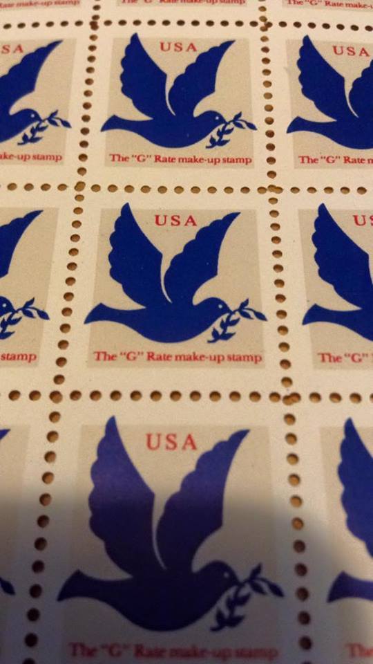 US DOVE 2877 THE "G" RATE MAKE UP STAMP BLK OF 4 MNH eBay
