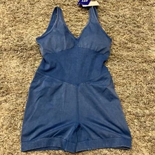 Women's Seamless Short Bodysuit - JoyLab Blue L