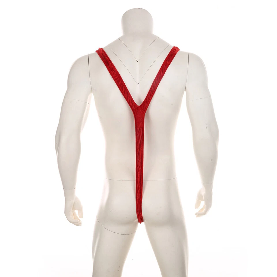 Hombres Navidad Ropa Interior Lencería en forma de V Bikini Body Monos Sexy Tanga Foto 4 de 4