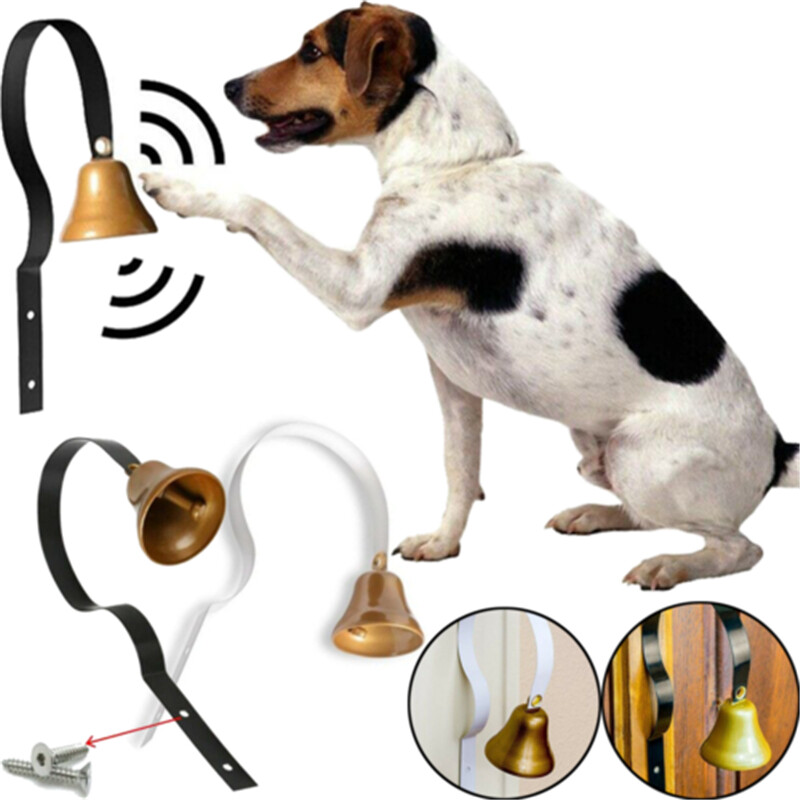 Pet Dog Puppy Metal Bell House Breaking Potty Training Pet Wall Doorbell Decor eBay