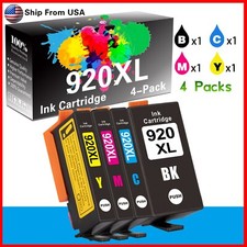 4PK 920 XL Ink Cartridge Used For HP Officejet 6500 6500A 7500A Printer