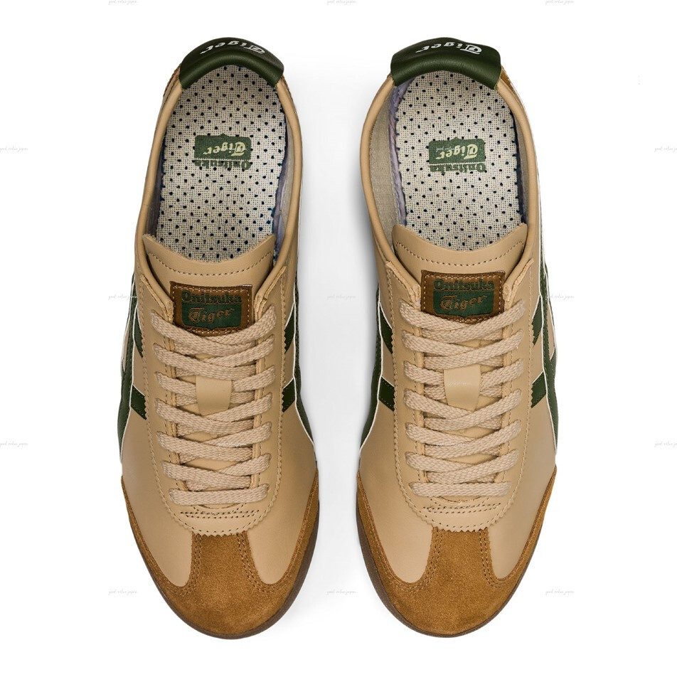 Authentic Onitsuka Tiger MEXICO 66 1183C102 250 BEIGE GRASS GREEN
