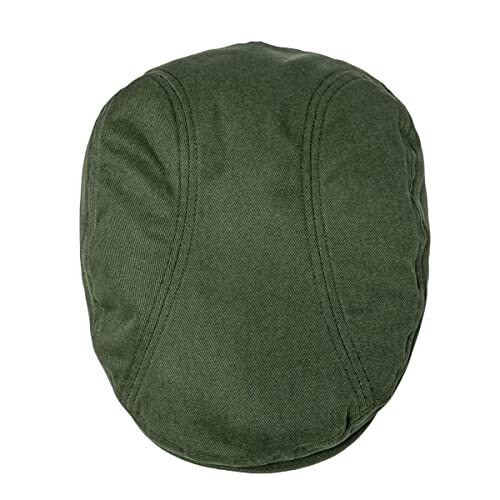 BOTVELA Men Cotton Twill Newsboy Flat Ivy Driving Hat Fitted 7 5/8 Army Green - Bild 7 von 7