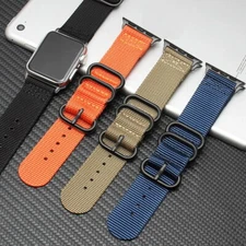 Military Nylon Watch Band For Apple Watch Ultra 38-49mm iWatch Series 11 10 9 8