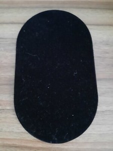 Small Oval Pad Black Velvet 4" x 7" Jewelry Display Necklace Bracelet Showcase