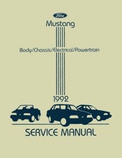 1992 Ford Mustang Shop Service Repair Manual Engine Drivetrain Electrical Book