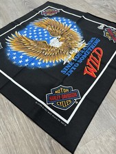 Vintage Dead Stock Harley Davidson Eagle Bandana Made in US RN1587