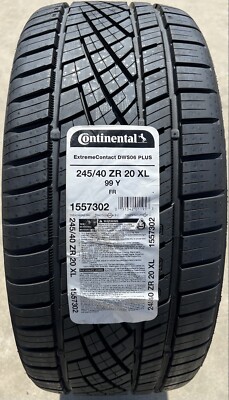 ONE BRAND NEW Continental ExtremeContact DWS06+ 245/40ZR20 99Y DWS