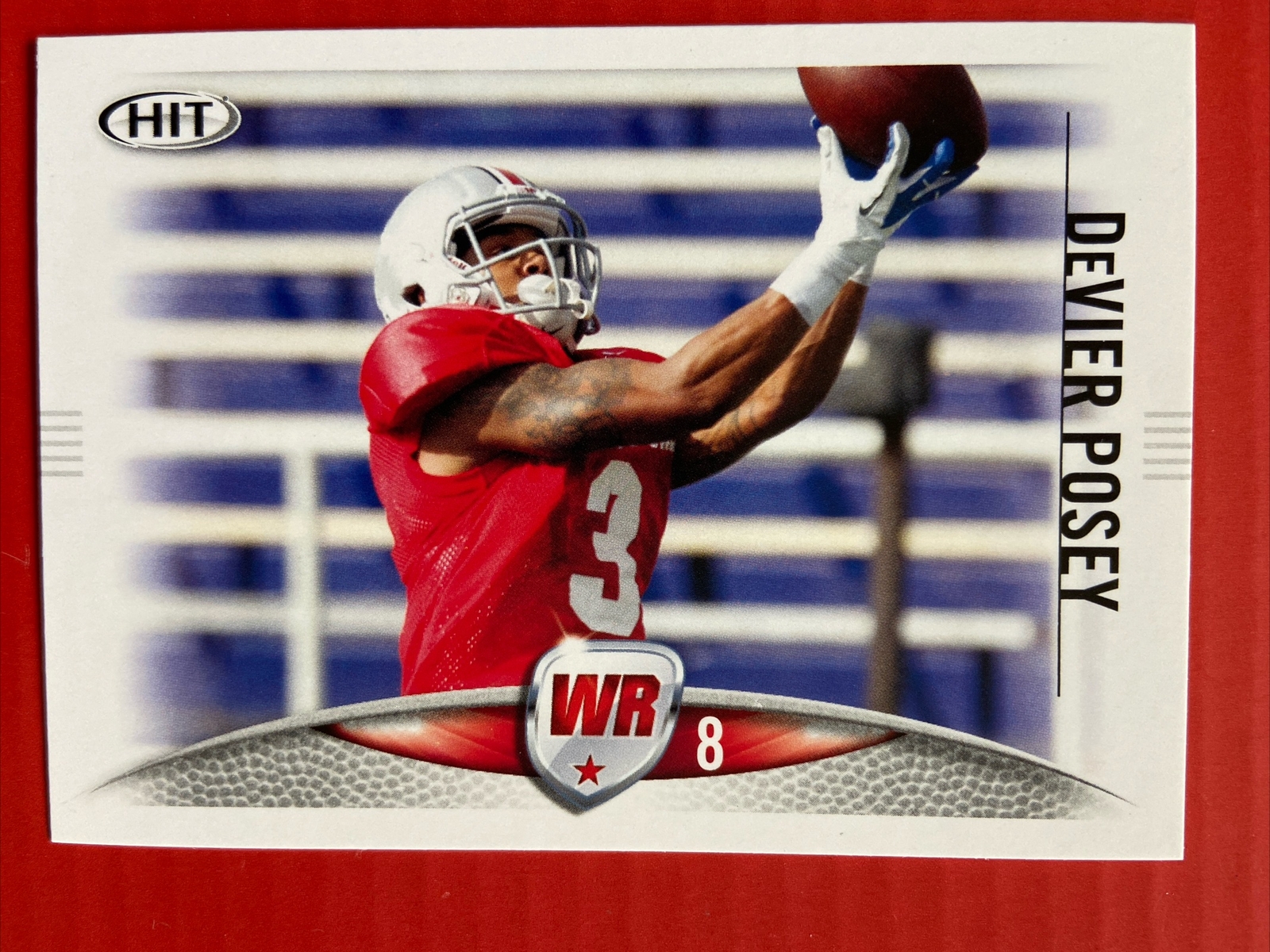 2012 Sage Hit Football Cards DeVier Posey 88 La Salle Lancers Ohio State Buckeye