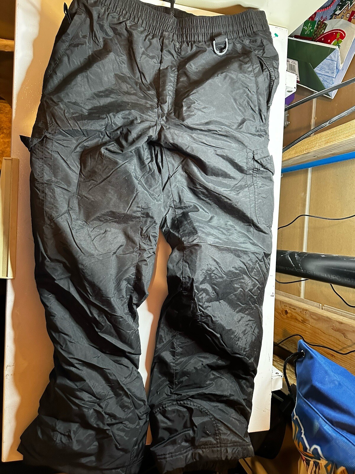 Kids Junior Snow Pants - Sport Essentials Black Size 16 Ski Gear-image