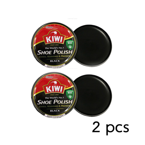 45 ml KIWI ฺฺBrown Black Shoe Boot Polish Wax Glossy Shines Nourishes Protects - Picture 1 of 11