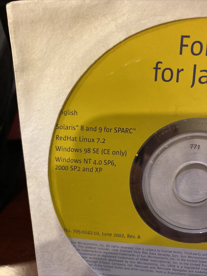 Nuevo Forte para Java 4 CD. Solaris, Linux, Windows, etc. Mucho más Foto 2 de 3