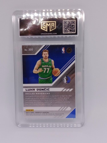 Luka Doncic - 2020-21 PANINI CHRONICLES #300 XR Insert GMA 10 Gem Mint NBA Card - Picture 2 of 2