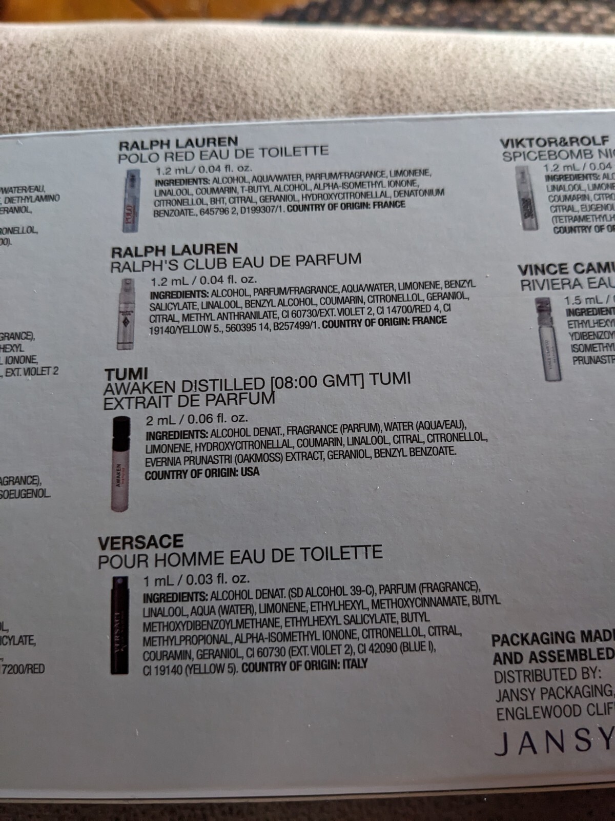 Macy's 18 Piece Favorites Cologne Scents Sample Size Men's Gift Sets