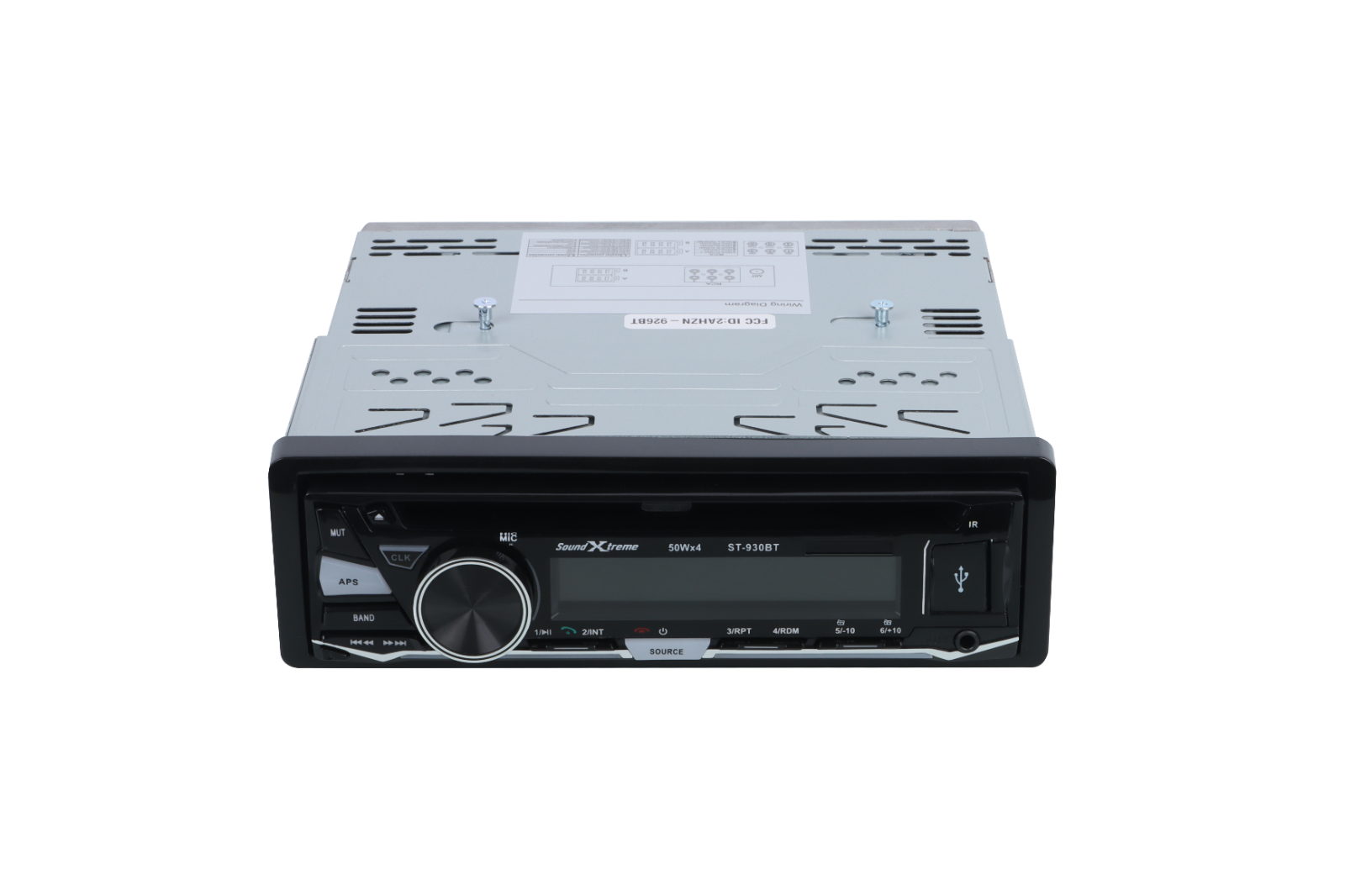 SoundXtreme Single DIN Bluetooth AM FM USB AUX SD CD Player Car Radio ...