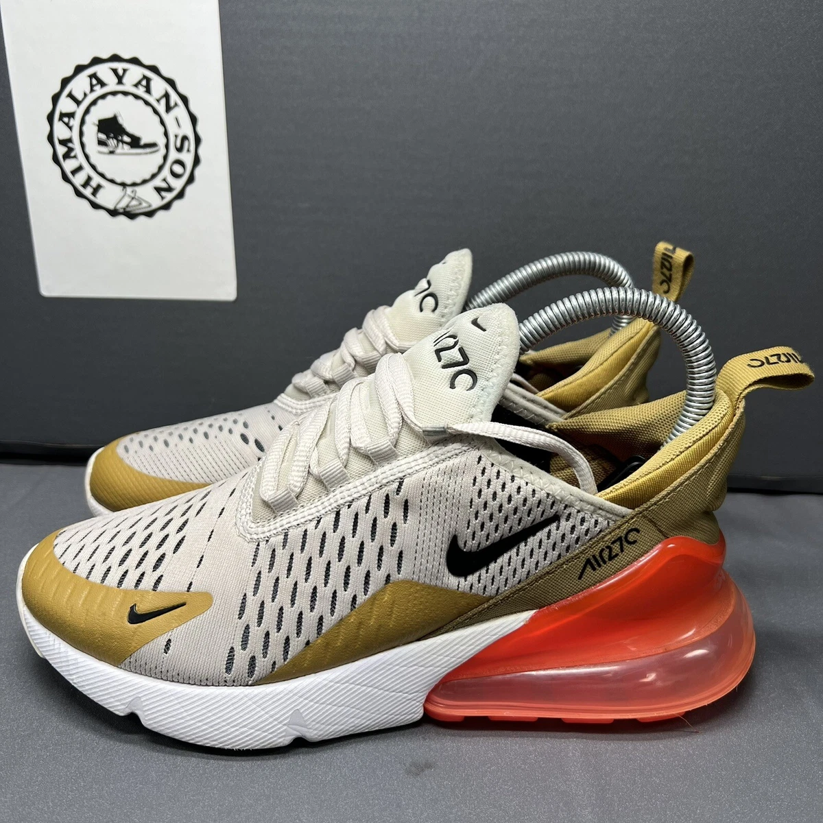 Nike air max 270 flight gold hot sale