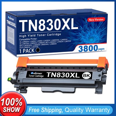 TN830XL Compatible Toner for Brother HL-L2405W HL-L2460DW MFC-L2820DW (1 Pack)