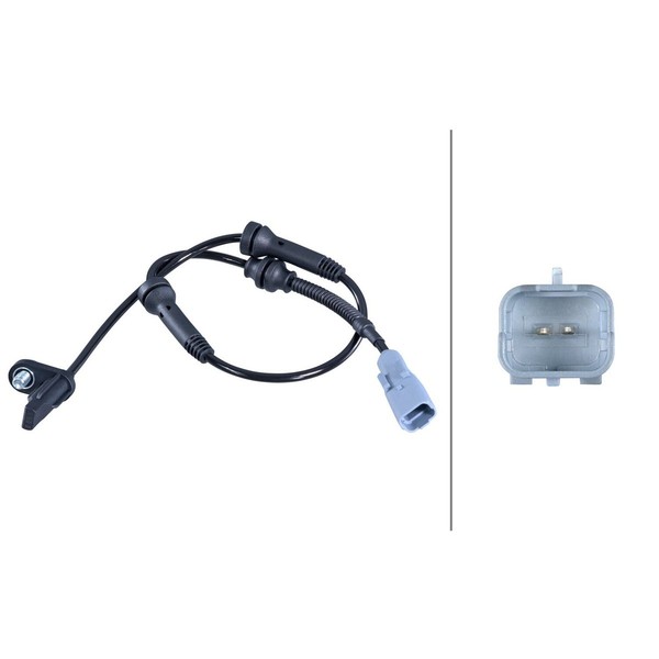 Sensor Raddrehzahl Hinterachse 2-Polig Hella Passend FüR Peugeot 3008-image