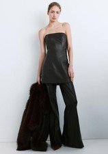 NWT mango Short faux-leather dress