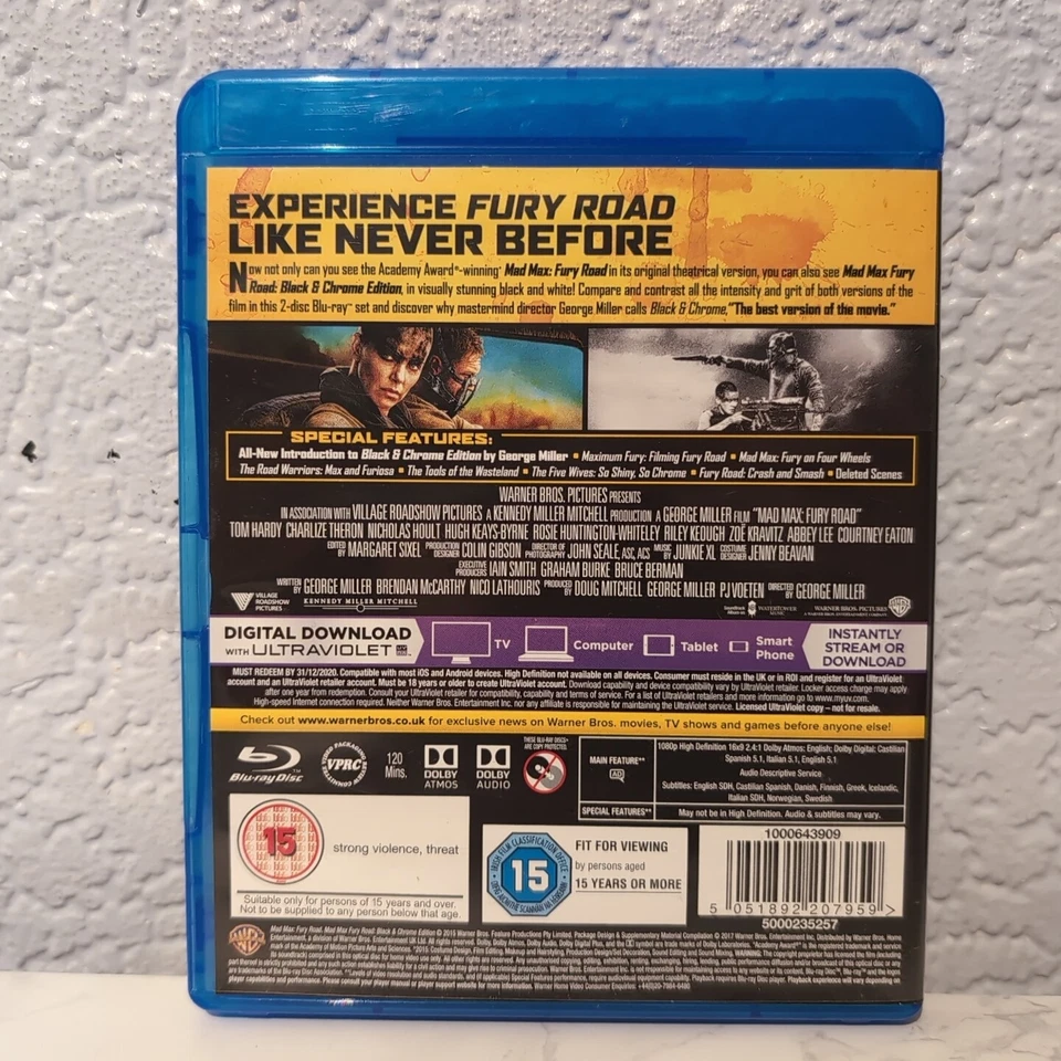 Mad Max: Fury Road/Mad Max: Fury Road - Black and Chrome Edition Blu-ray (2017) - Image 2 of 4