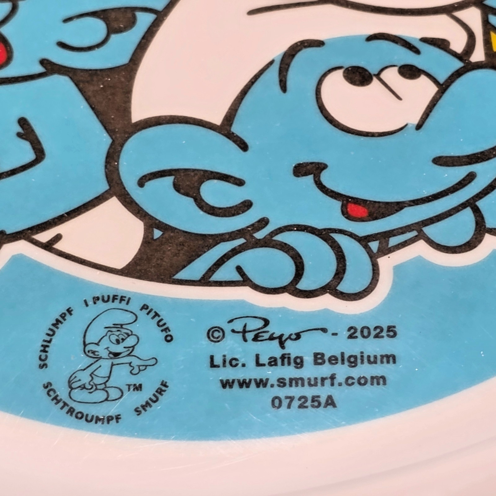 The Smurfs Cat Bowl Blue Pet Food Water Dish Smurfette Papa Smurf 2025
