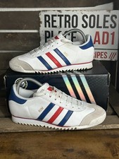 Adidas Originals ® Rom bianco rosso blu pelle taglia UK 7 2012