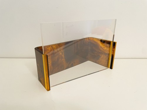 🟠 Team Guzzini 70er Jahre Vintage Bilderrahmen aus Plexiglas und Lucite - Bild 3 von 8