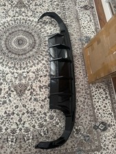 AUDI A3 8V SALOON REAR BUMPER DIFFUSER & RS3 TIPS GLOSS BLACK FACELIFT 2017+