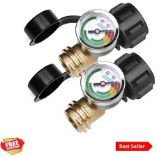 Propane Tank Gauge Level Indicator Leak Detector for 5lb to 40lb Propane Tank...
