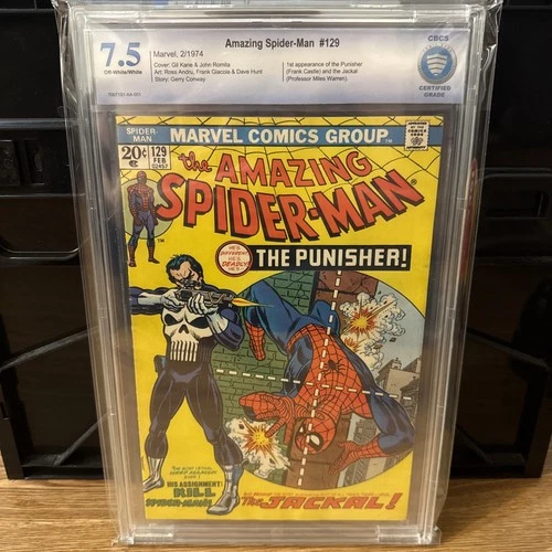 Amazing Spider-Man #129- CBCS 7.5 Off White / WHITE PAGES  - 1st Punisher