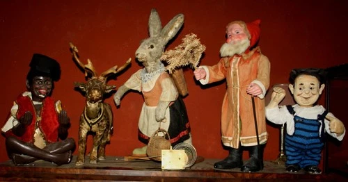 Antique Clockwork for different nodders Rabbit Santa Claus Reindeer Key Wind etc
