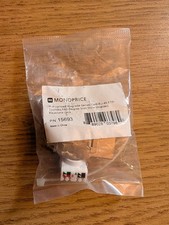 Monoprice 15693-Cat6 RJ-45 FTP TL 180-Degree Slim Style Shielded Keystone Jack