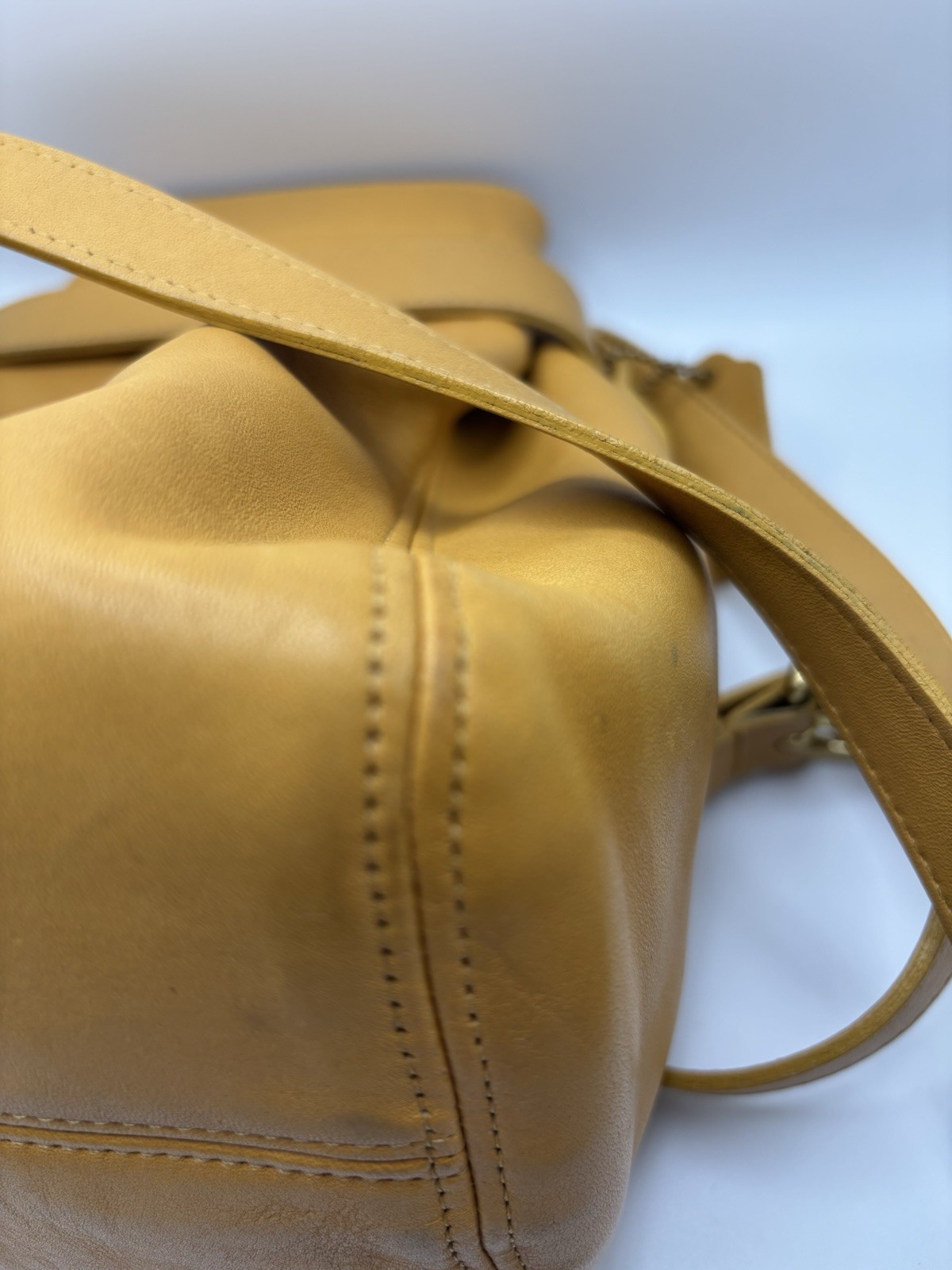Coach Vintage Soho Buckle Belt Bag In Mustard Yellow #D7H-4156 April 1997 image 4