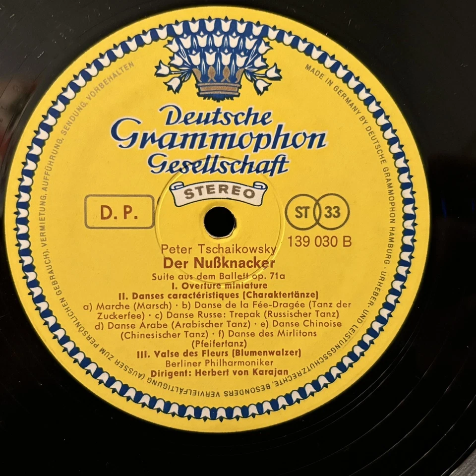 TCHAIKOVSKY String Serenade & Nutcracker Suite, KARAJAN Berlin - DGG TULIP ST LP - Image 4 of 4