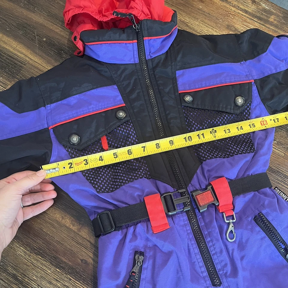 Traje de esquí Obermeyer para niños traje de nieve de una pieza babero de nieve Summit retro vintage talla 6 Foto 4 de 4