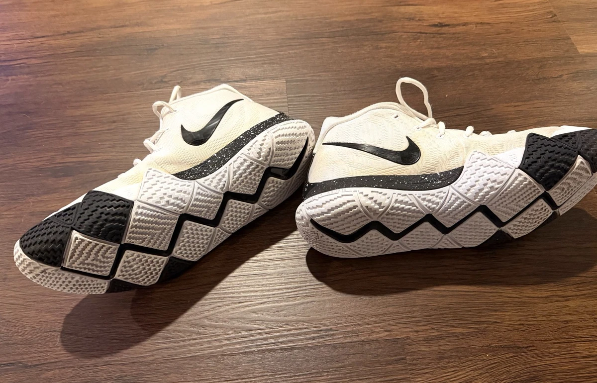 Nike Kyrie 4 Men\'s AV2296-100 White Black Speckle Basketball Shoes  Size 11 Nike Kyrie 4 Basketball Shoes Men main image 3