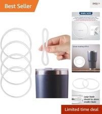Food Freshness Seals - 4 Replacement Rubber Gaskets for Insulated Tumblers 20 oz