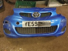 TOYOTA AYGO MK1 2005-11 PRE FACELIFT FRONT BUMPER BLUE