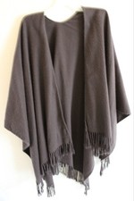 Modena Soft Brown Cape/Shawl/Wrap, one size, Fringe