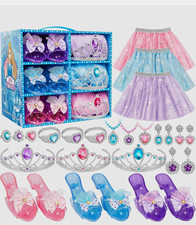 Princess Dress Up Jewelry Set Pretend Play Toy Birthday Gift for Girls 3