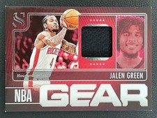 Jalen Green 2024-25 Panini Silhouette Nba Gear Jersey #NG-JGR -w4