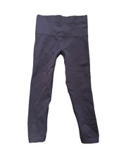 Spanx Look At Me Now Seamless Cropped Leggings Sz M Black High Waist Stretch