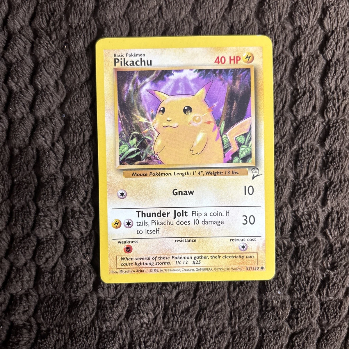 Pokémon Pikachu Pokémon TCG Base Set 2 Individual Collectible Card
