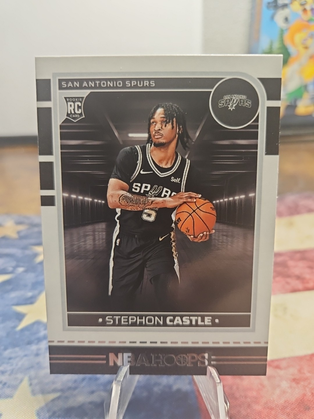 Stephon Castle 2024-25 Panini Hoops San Antonio Spurs Rookie RC Base #234