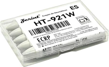 Industrial Wax Marking Crayons - White (5-Pack) for Tires, Metal, Wood, Glass & 